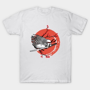 Sunset Samurai Budgie Warrior T-Shirt